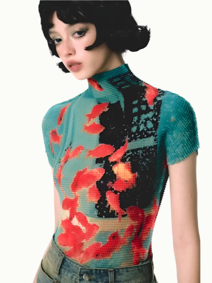 Goldfish Pixel Tee